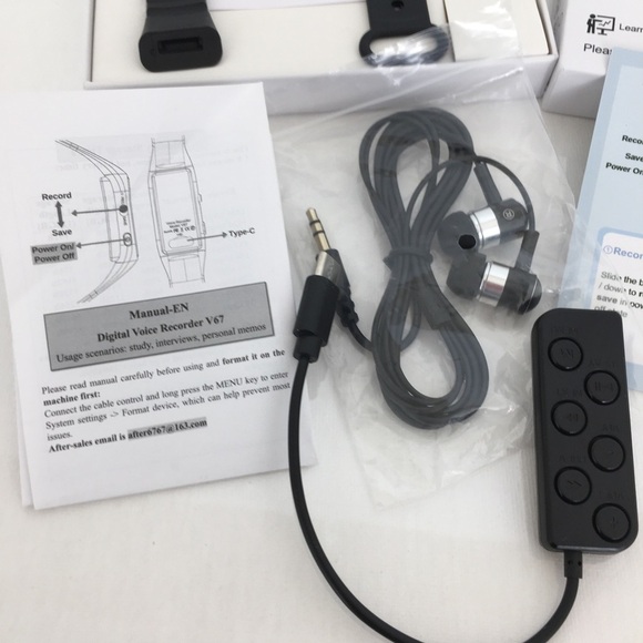 Digital Voice Recorder Watch Black NEW NIB - Picture 6 of 12